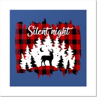 Silent Night Christmas Gift Posters and Art